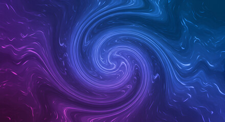Obraz premium Abstract swirling design in vibrant purples and blues. A dynamic, swirling pattern creates a mesmerizing effect