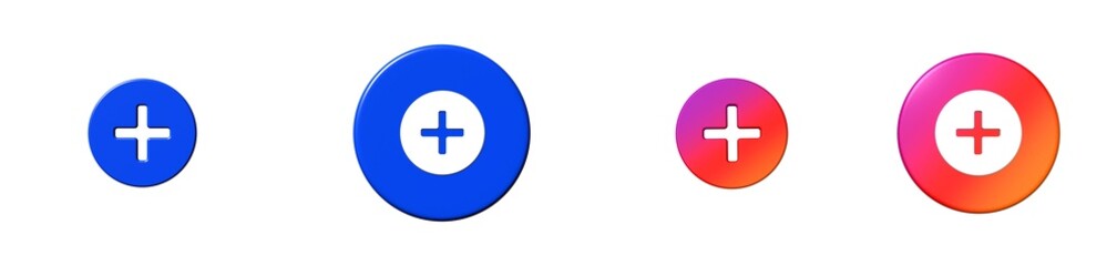 add circle interface essential 3D icon