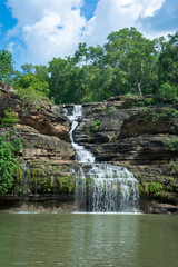 The Pandav Falls is a waterfall in the Panna district in the Indian state of Madhya Pradesh