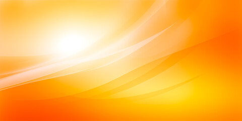 Obraz premium A vibrant orange abstract background with fluid curves and soft light, perfect for design and artistic projects.