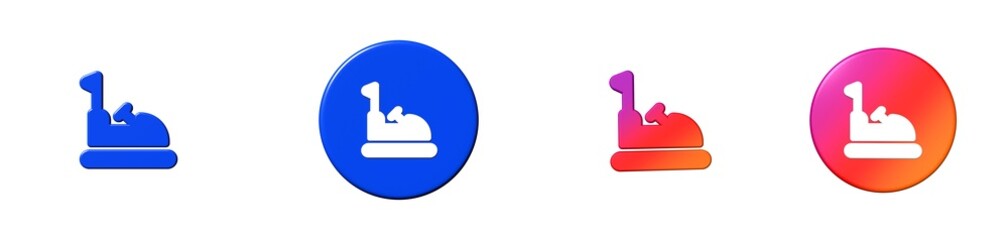 Obraz premium amusement park electric entertainment events hobbies 3D icon