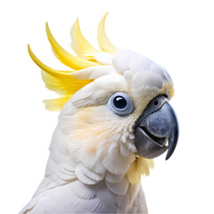 Sulphur-crested Cockatoo: Stunning Close-Up Photo on Transparent  background
