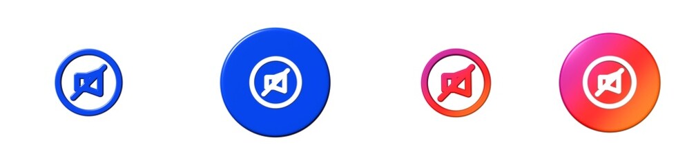 Obraz premium audio video conference 3D icon