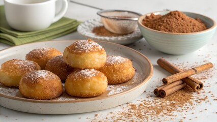 Portuguese Filh Sweet Fritters Coated in Cinnamon