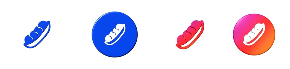 beans gastronomy collection 3D icon