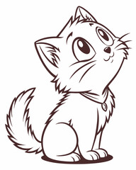 vector illustration of a cat