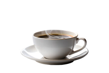 Hot Coffee Cup with Rising Steam