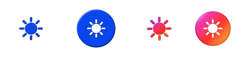 brightness high bootstrap 3D icon