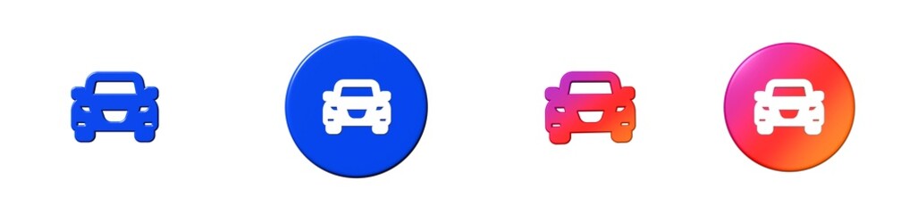 Obraz premium car transportation 3D icon