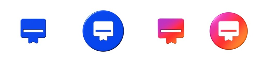 card membership business payments 3D icon