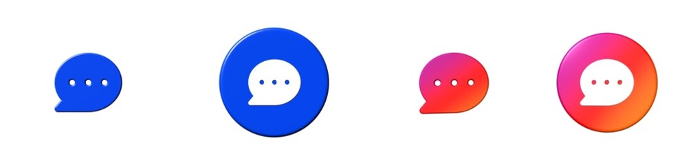 chat messages chat 3D icon
