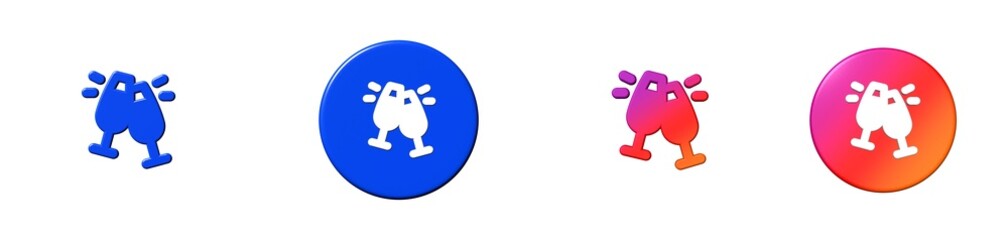 cheers phosphor 3D icon