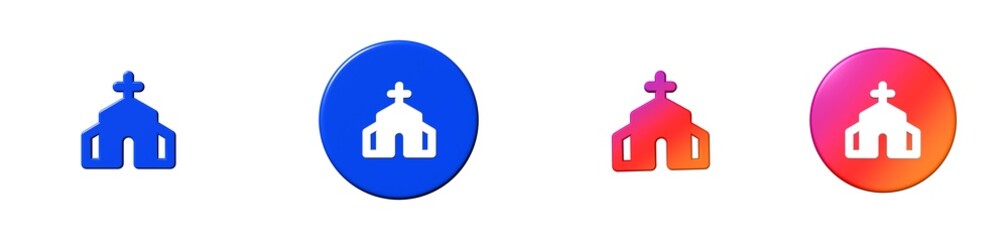 church phosphor 3D icon