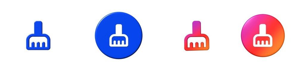 Obraz premium cleaning services maps 3D icon