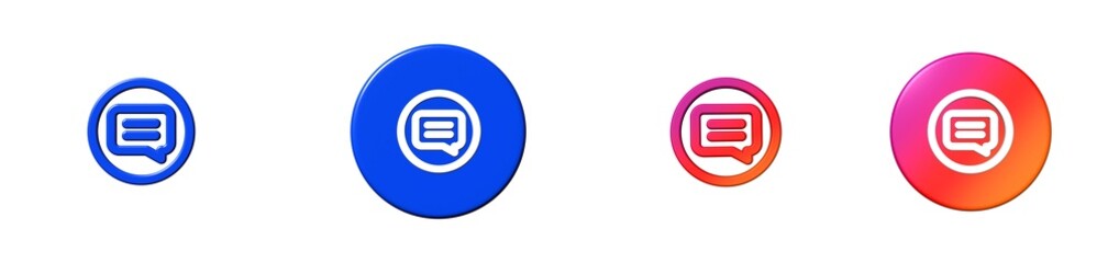 comment social media 3D icon