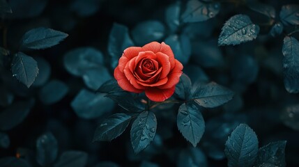 Large Bouquet of Fresh Red Roses with Green Leaves and Long Stems Arranged Beautifully for Romantic