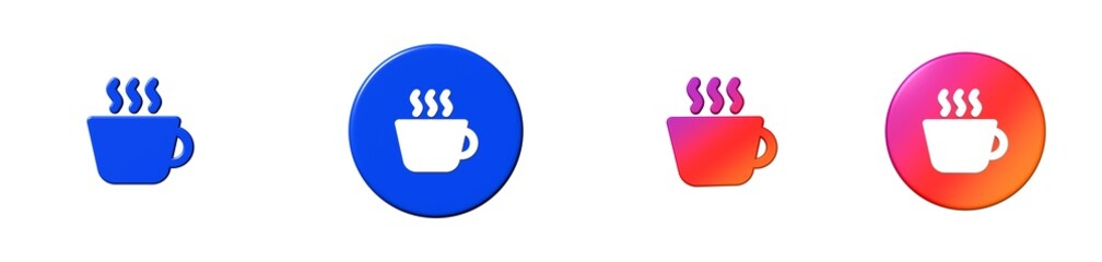 cup hot bootstrap 3D icon