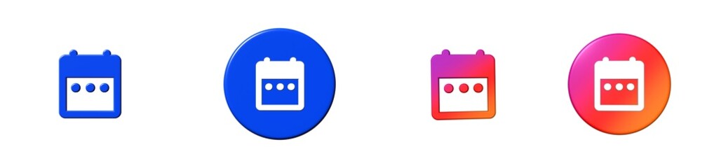 date range common actions 3D icon