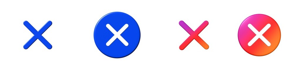 Obraz premium delete interface essential 3D icon