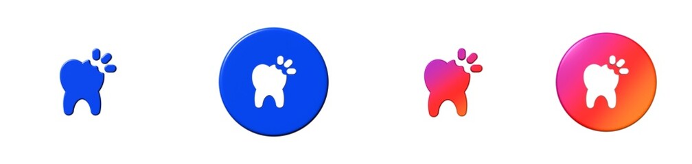 dentistry tooth health beauty 3D icon