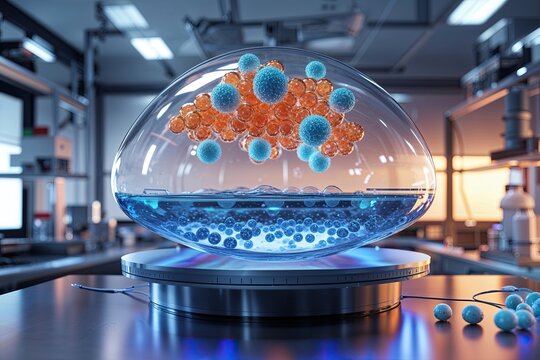 Biotechnology Research Laboratory Innovative Holographic Prototype for Advanced Buoyant Liposome Structures