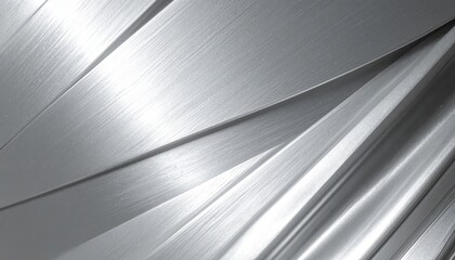 Obraz premium Abstract Silver Metal Texture Background Shiny Brushed Steel Surface Design