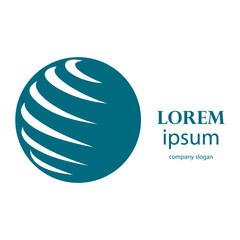 simple and creative globe logo design