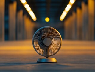 Cooling fan in a tunnel