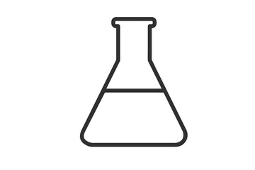 test tube isolated on white