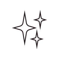 sparkles sparks glitter star shine emoji vector symbol sign icon illustration