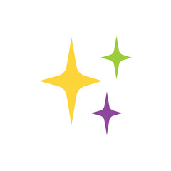 sparkles sparks glitter star shine emoji vector symbol sign icon illustration