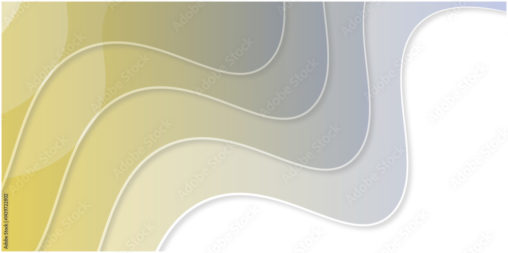 Aufkleber abstract curve line white background. soft smooth lines curving to form a surface of light and white