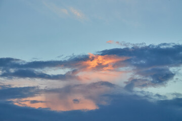 Blue Sky with Wispy Clouds