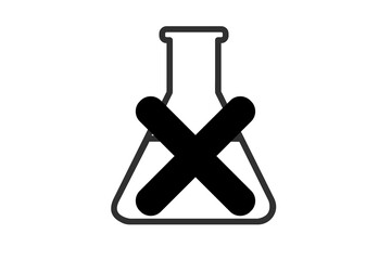  Icon of not approved test tube