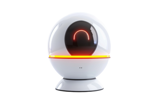 Automated Motion Detection Isolated On White Background.
