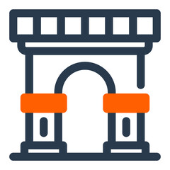 Roman Arch Landmark in Italy