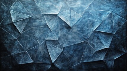 Abstract geometric textured backdrop in dark blue