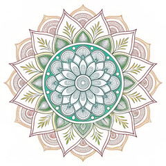 Intricate Black and White Mandala Design for Yoga, Meditation, and Decorative Art