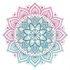 Intricate Black and White Mandala Design for Yoga, Meditation, and Decorative Art