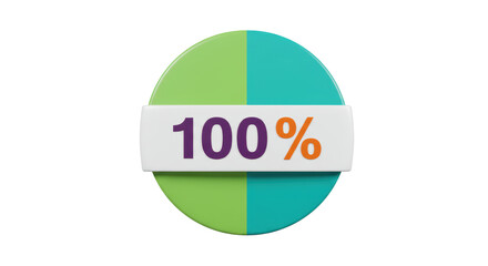 Isolated 100%