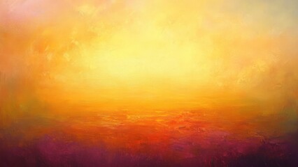 夕焼けを描いた油絵風テクスチャ_3