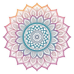 Intricate Black and White Mandala Design for Yoga, Meditation, and Decorative Art
