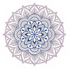 Intricate Black and White Mandala Design for Yoga, Meditation, and Decorative Art