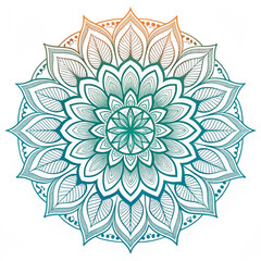 Intricate Black and White Mandala Design for Yoga, Meditation, and Decorative Art