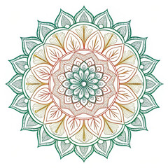 Intricate Black and White Mandala Design for Yoga, Meditation, and Decorative Art