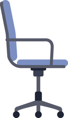 회전의자의 옆모습을 묘사한 일러스트