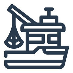 Fishing Boat with Net