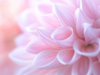 Fototapeta premium Pink dahlia petals close-up