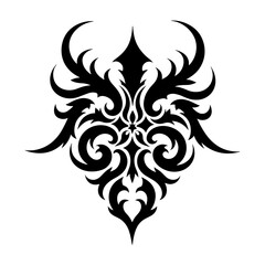 Fototapeta premium Tribal tattoo design for t-shirt print and body art 