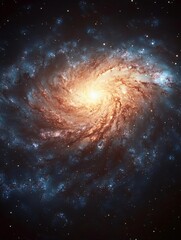 Cosmic Symphony: A Vibrant Galaxy in the Vast Universe, Exploring Nebulae and Stars